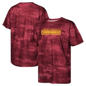 NFL‎ Washington Commanders Kids Shirt Burgundy Camo Football Size M(10/12) NWT